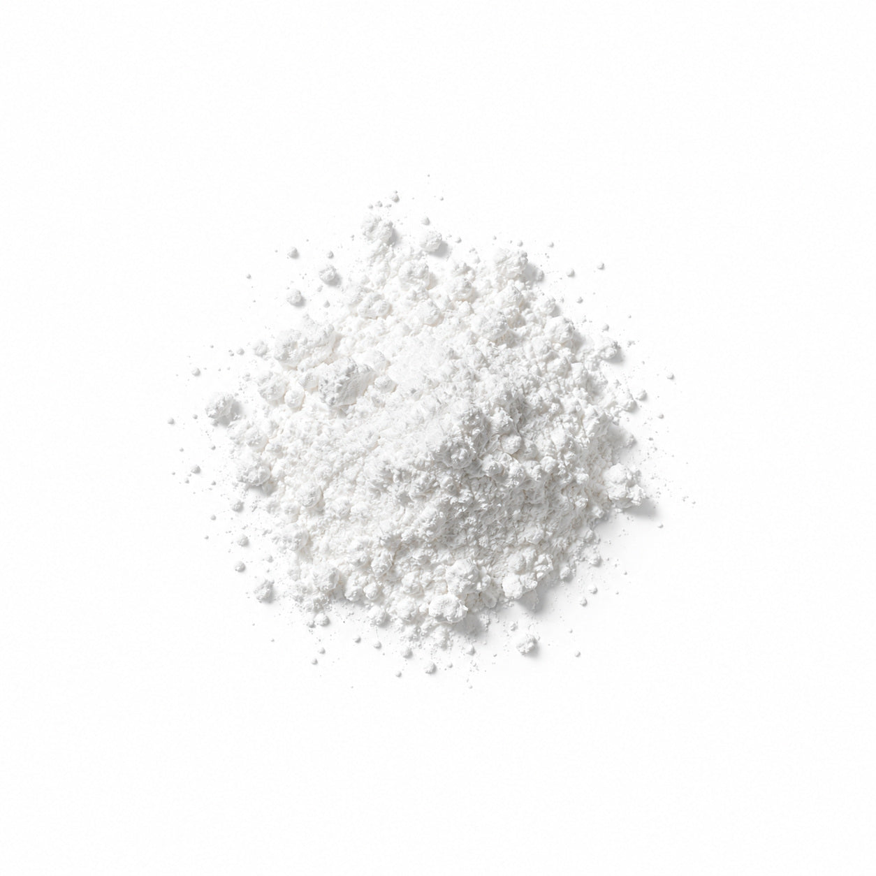 Creatine powder on a white surface